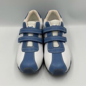 TIMBERLAND Retro Vintage Strap Shoes women’s 8.5 White/blue Leather Bowling 90’s